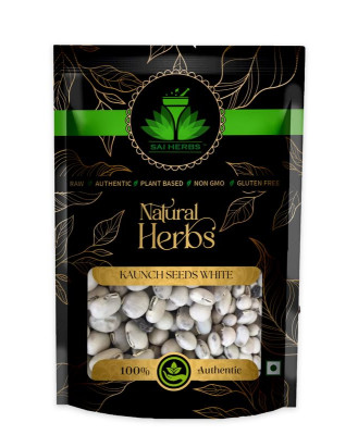 Kaunch Seeds White - Kauch Beej Safed - Konch - Mucuna Pruriens White